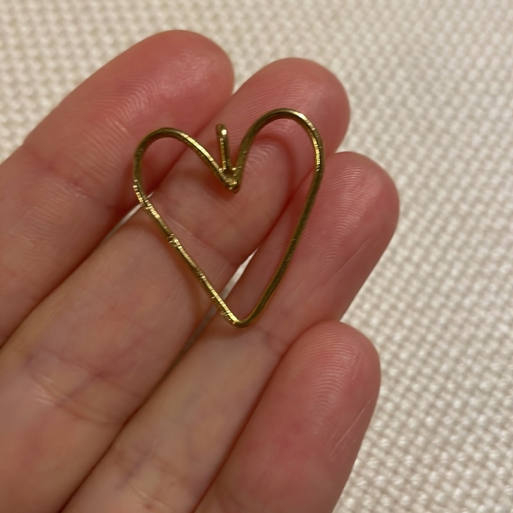 Yellow gold Helen Ficalora heart charm